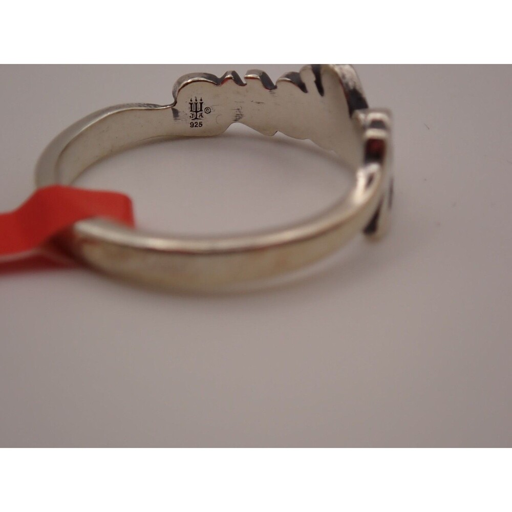 NEW Retired James Avery Believe Script Ring 9 Sterling Silver Band 925 Cursive - Picture 3 of 4